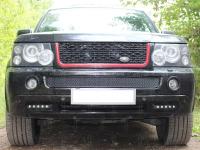 Land Rover Range Rover Sport (05–09) Защита радиатора Premium, чёрная, низ (3D)