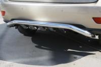 Lexus RX (09–11) Защита заднего бампера 60 мм c элементами из профильной трубы