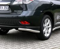 Lexus RX (09–/12–) Защита заднего бампера угловая 60 мм, нерж.