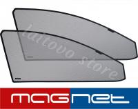 BMW 7 серия (2008-2012) комплект бескрепёжныx защитных экранов Chiko magnet, передние боковые (Стандарт)