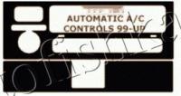 Декоративные накладки салона Toyota Camry Solara 1999-2003 АКПП A/C Controls, 1 элементов.