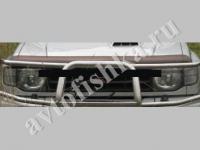 Дефлектор капота карбон Mitsubishi Pajero 1992-1999
