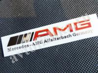 AMG красная алюминиевая наклейка на кузов Mercedes-AMG Affalterbach Germany