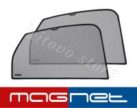 Mazda Demio (2007-2014) комплект бескрепёжныx защитных экранов Chiko magnet, задние боковые (Стандарт)