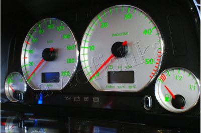 Volkswagen Vento / Jetta MK3 светодиодные шкалы (циферблаты) на панель приборов - дизайн 6