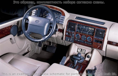 Декоративные накладки салона Land Rover Discovery 1995-1998 ручной, базовый набор, без OEM