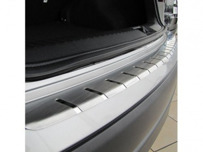 Hyundai i20 (09-) 5 дверн. накладка на задний бампер профилированная с загибом, к-кт 1шт.